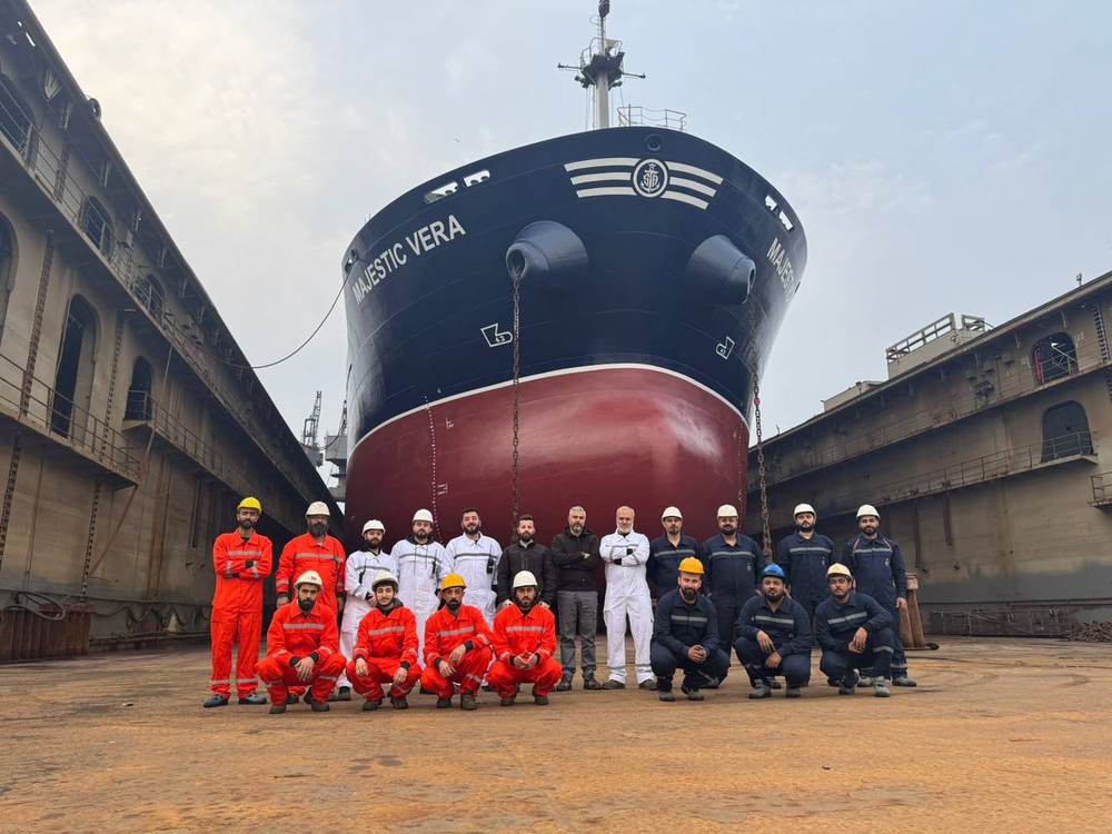 Seamasters crew — MV Majestic Vera dry dock
