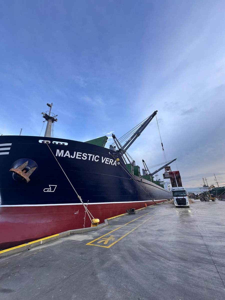 MV Majestic Vera — Bow at Port